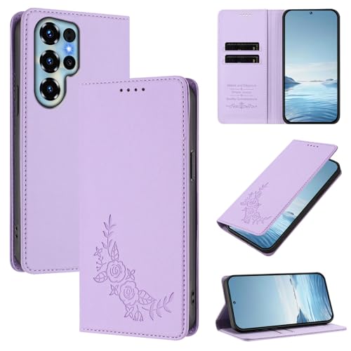 �X�}�z�P�[�X �Ή��@�� for Doogee Note 56X / Note 56X Pro �yRFID�u���b�N�z�y�J�[�h�z���_�[�t�����z �}�O�l�b�g�J�� �X�^���h�@�\�t���z�X�}�z�P�[�X Purple
