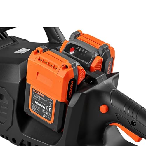 FUXTEC Akku Kettensäge FX-E2KSSET mit 14 Zoll Schwertlänge und 2x20 Volt für präzise Holzarbeiten – Bild 6