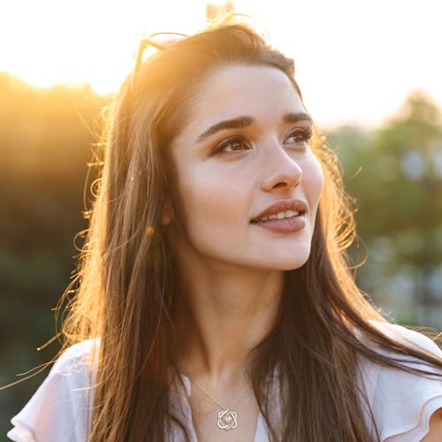 Cousin Gifts for Women, Sterling Silver Infinity Interlocking 2 Hearts Necklace for Cousin, Cousin Birthday Gifts for Cousins Female, Christmas Jewelry4