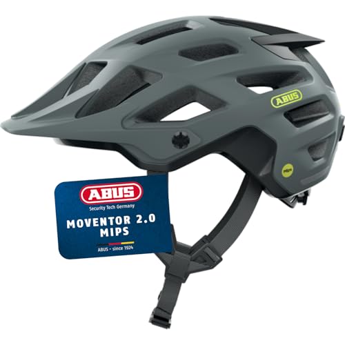 ABUS Casco MTB Moventor 2.0 MIPS - casco de ciclismo con protección contra impactos para uso off-road en bicicletas de montaña - casco all-mountain para hombre y mujer