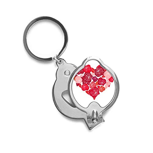 Ongle cutter pour ongles cassants avec motif rose et coeur