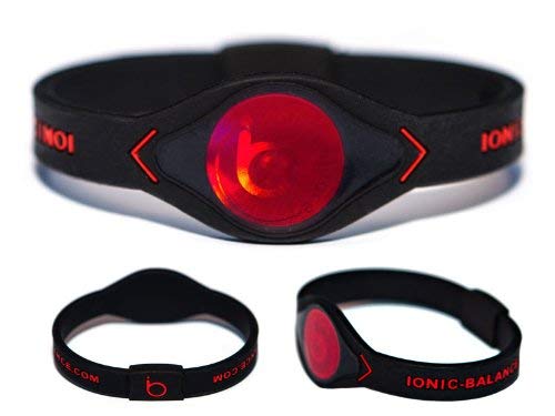 CERBERUS Officiel  Ionic Balance Band  Noir/Rouge  Technologie MK2 de dernière génération (M  19 cm).