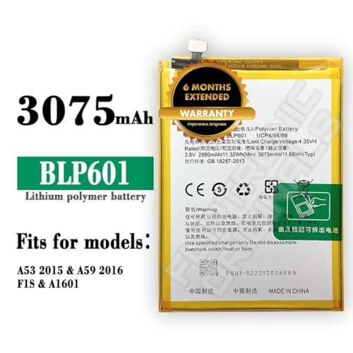 Image of BLP601 Battery for Oppo F1S /A59 /A59M /A59S /A53 /A53T /A53M Battery with 6 Month Warranty**** (U1980)