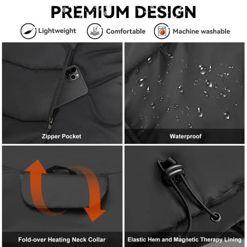 Kovnlo Womens Heated Vest, 4 In 1 Smart Controller, Lights-Out Design, Lightweight Heating Vest (Battery Pack Not Included) #TOP4