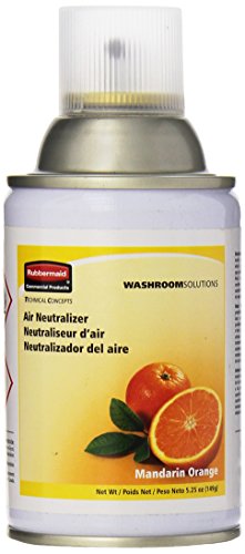 Rubbermaid Commercial Microburst Standard Aerosol Refill, Mandarin Orange, FG401504, 5.25 oz