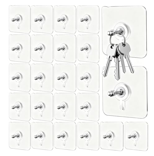 La mejor comparación de Sistemas de adhesivos de montaje - 5 favoritos. 43 24 Pcs Clavos Adhesivos Para Pared, Gancho Para Pared Sin Clavos, Ganchos Transparent Soporta Hasta 13 Lbs Max, Impermeable, Reutilizable, Para Cocinas, Baños y Todo Tipo De...