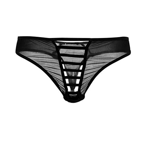 DOGZI Lenceria Erótica de Hombre Gay Sexy Bragas Hollow Slips Cuerda de Hilo de Vidrio Pantalon Tanga Cover