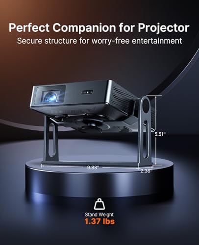 NexiGo Gimbal-Desktop-Ständer für Nova Mini Projektor, 360° verstellbare Neigung, kompaktes Elegantes Design, einfache Installation, ideal für Decke, Schlafzimmer & Garten