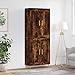 Higsose Credenza 69,5 x 34 x 180 cm, in legno di legno, per soggiorno, mobili multiuso da campeggio, per corridoio, bagno immagine