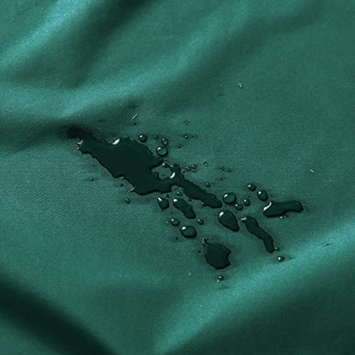 Housse de protection imperméable grand lit couleur unie vert foncé