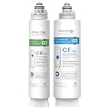 Waterdrop WD-G3-CF Filter, with WD-G3-CB Filter, Replacement for WD-G3-W, WD-G3P600 and WD-G3P800-W Reverse Osmosis System, Bundle