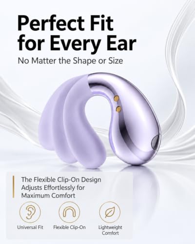 Ultra Open Ear Earbuds, Clip On Wireless Headphones with Open Ear Comfort - image 3