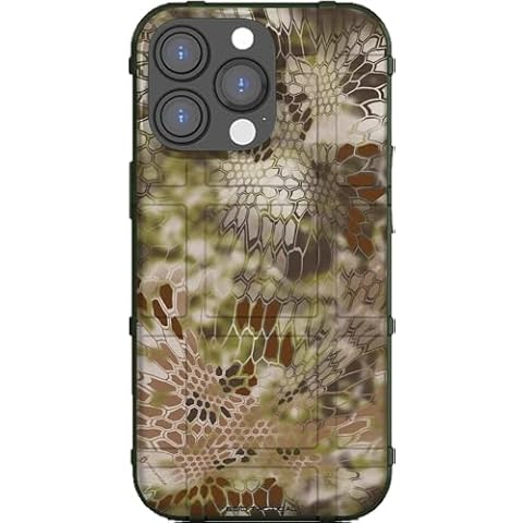 EGO Tactical Rugged Shield Case for iPhone 16 Pro [6.3" Screen] in The USA - Official Kryptek Highlander Camouflage Cover