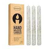 Aromasenses | Bougies Artisanales | Lot de 3 | Bougies Parfumées 2 cm x 20 cm | Naturelles, non Toxiques et Artisanales | Longue Durée pour la Détente | Originales | Bougies au sel et aux herbes