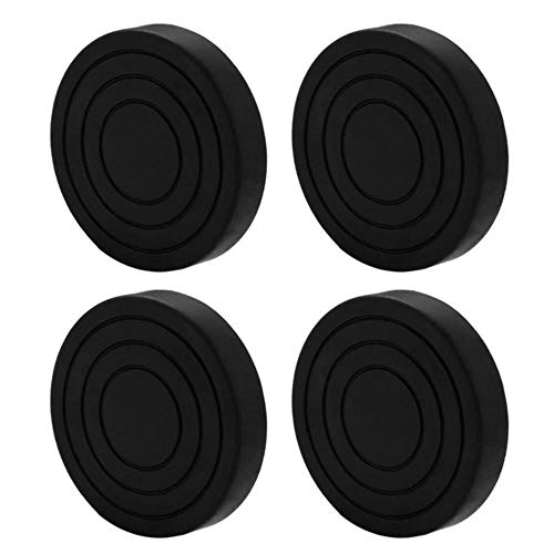 4-teilige Waschmaschine Anti-Vibrations-Pads Hochleistungs-Waschtrockner-Pad Möbel rutschfeste Erhöhung der Höhe Fußbodenschutzmatte, schwarz