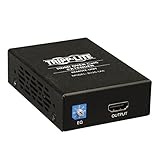 Tripp Lite HDMI Over Cat5 / Cat6 Extender, Extended Range Receiver for Video and Audio 1920x1200 1080p at 60Hz(B126-1A0) , Black