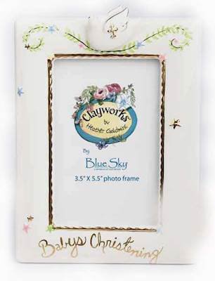 Heather Goldminc Baby's Christening Frame - Clayworks