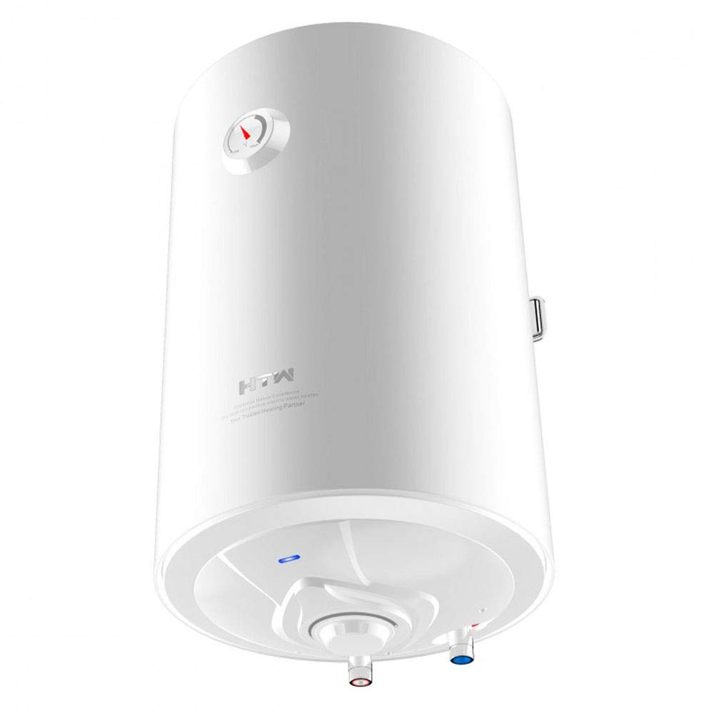 HTW - Termo Eléctrico 50 Litros ESSENTIAL Tanque Acero Esmaltado Zafiro 5 Años de Garantía - Calentador de Agua