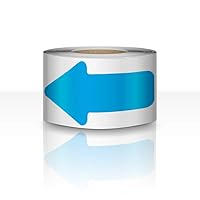 Vista 7 de Cinta adhesiva para suelo de flecha, 2 x 4 pulgadas, 200 unidades, color negro