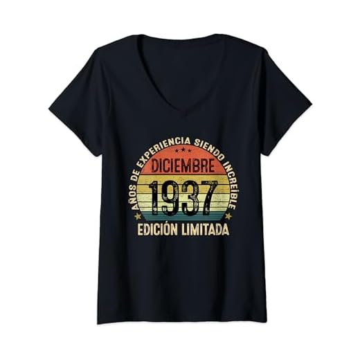 Mujer 87 Años Cumpleaños Regalos Originale Hombre Diciembre 1937 Camiseta Cuello V