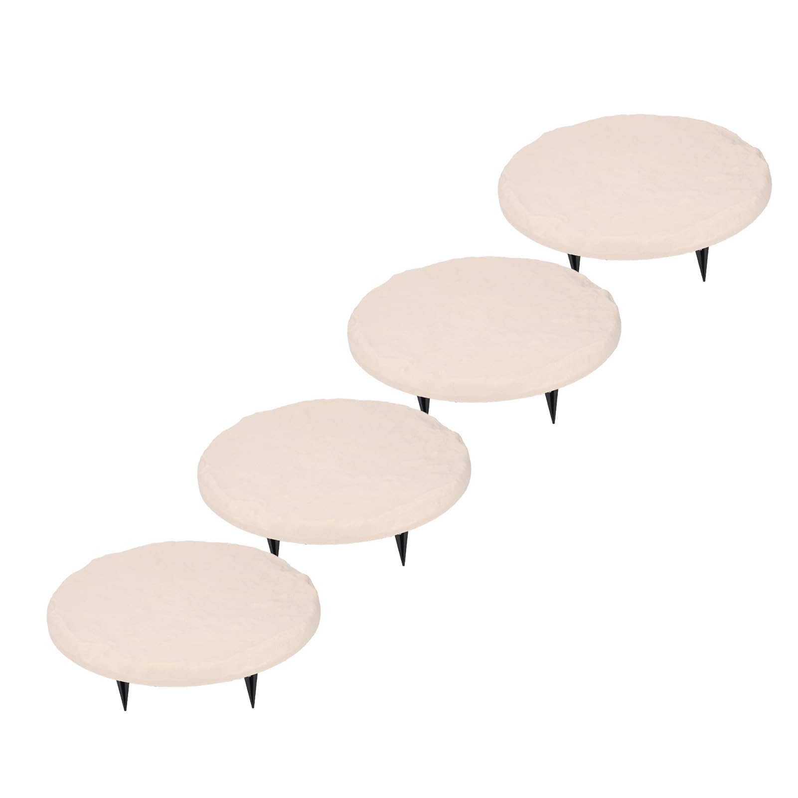 Pierres de gué d'extérieur, Grandes Pierres de gué de Jardin Décoratives avec Piquets de Sol, Pierres de gué en Résine de Polypropylène pour Allée de Pelouse de Cour