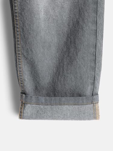 Image of Urbano Juniors Boy's Loose Baggy Fit Washed Denim Jeans Stretchable