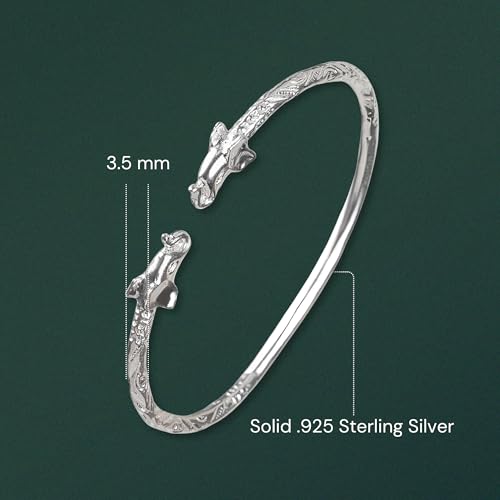 Elephant .925 Sterling Silver West Indian Bangle, 1 piece3