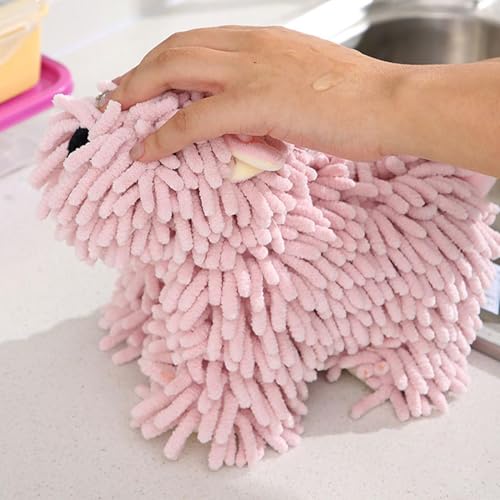 Toalla de mano de felpilla para hogar y cocina con diseño infantil 6