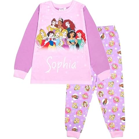 Disney Princess Personalised Winter Pyjamas Cover