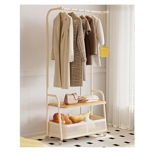 Portant à vêtements blanc gain de place pour suspendre jupes