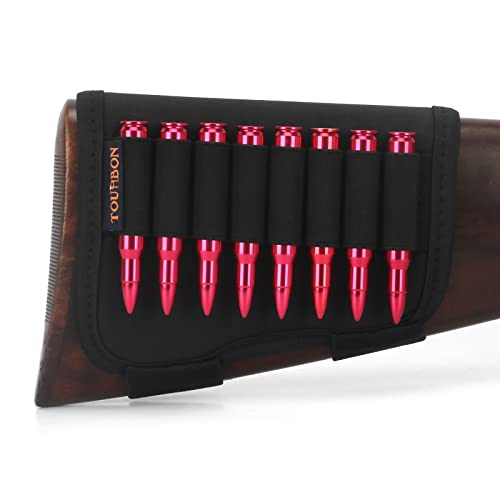 Tourbon Neoprene Rifle Ammo Sleeve 8 Round Gun Stock Shell Holder (Can Hold .308 .233,30-06,8Mm,7Mm,45-70,30 30,Ect) #TOP7