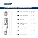 Schlage F58 CAM 622 Camelot Exterior Handleset with Deadbolt, Matte Black (Exterior Half Only)