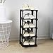 Faffooz Étagère à Chaussures Organisateur de Porte-Chaussures à 4 Niveaux Plastique étagère à Chaussures Cubes de Rangement Modulaires pour Economiser de l'espace, Boîtes de Rangement