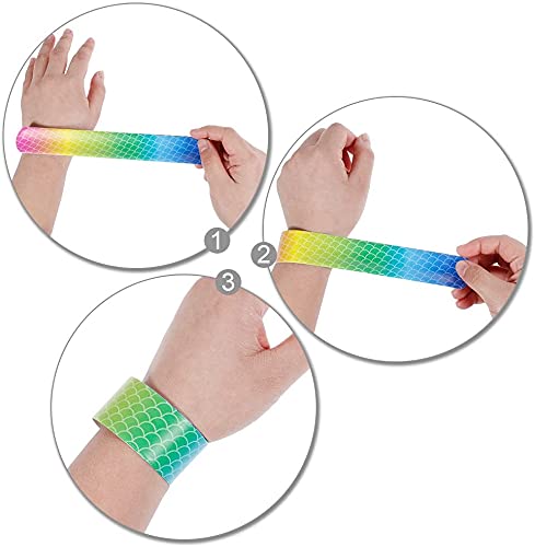 Slap Bracelet, 12 Pcs Slap Bandes, Bracelet Enfant, Bracelet A