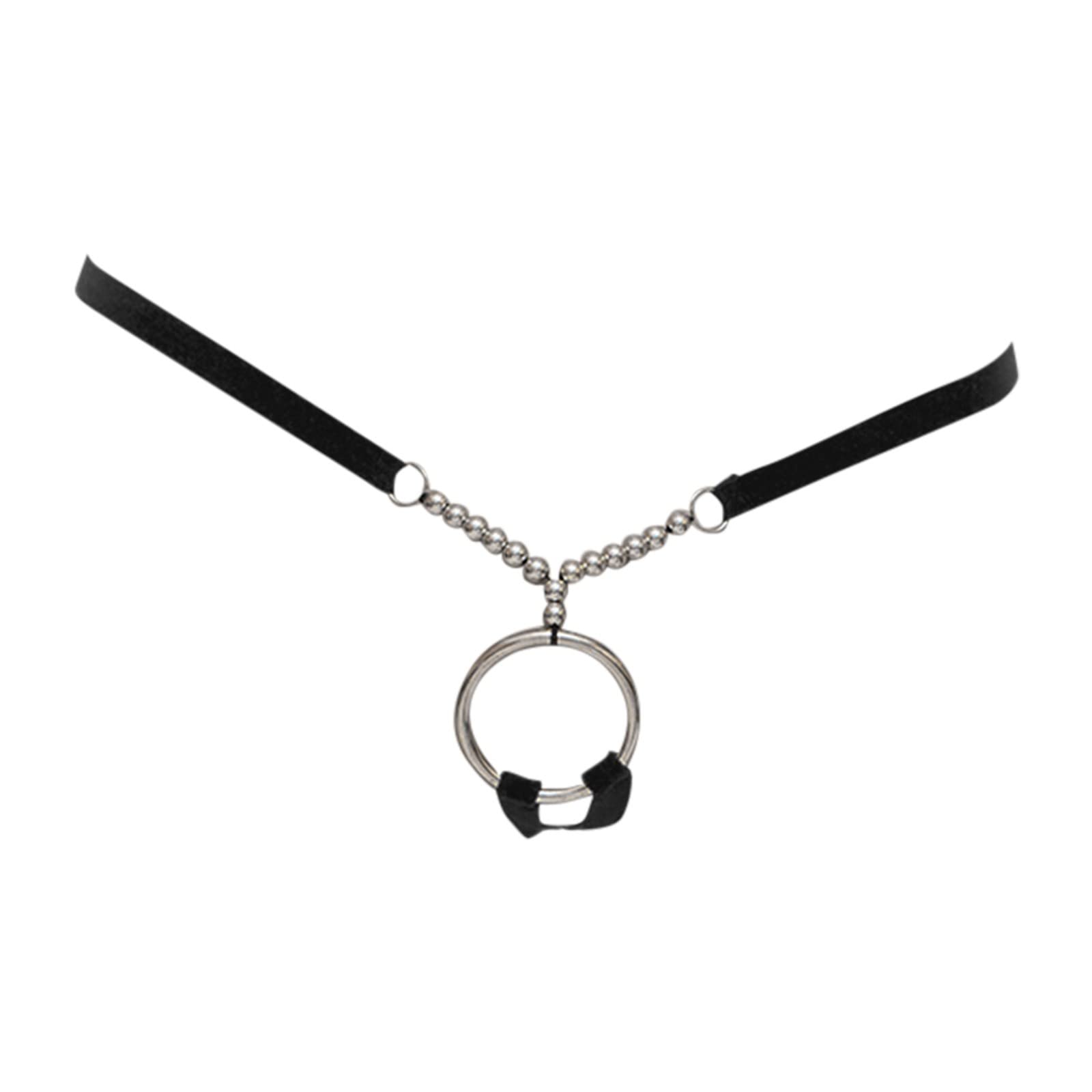 Sexy Underwear For Men Naughty Sex Men's Sexy Lingerie, Taste Underwear Sling Bead Chain Ring Sexy Hollow T Thong Taste Underwear Men's Sexy Boxers Panties Briefs Pants