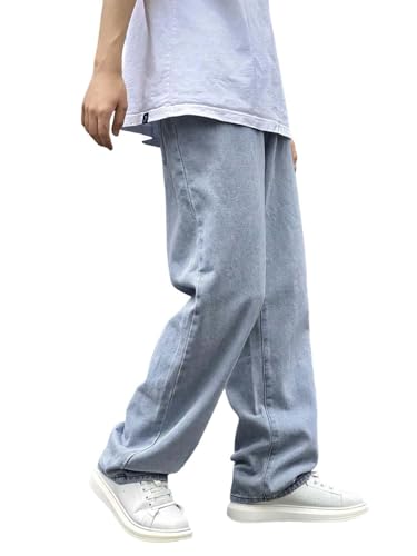 Image of KOTTY Men's Relaxed Fit Straight-Leg Jeans|Comfortable & Durable Denim Jeans