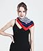 QBSM Womens 23.6 inch Satin Silk Feeling Formal Square Neck Scarf Head Hair Wraps Kerchief