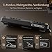 RedThunder K75 75% Kabellose Mechanische Gaming Tastatur mit Knopf, QWERTZ 82 Tasten, Weiche Gasket, BT/USB-C/2,4GHz, Software, Hot-swap, Taktiler Linear-Schalter, RGB, Abriebfeste PBT-Tastenkappen.