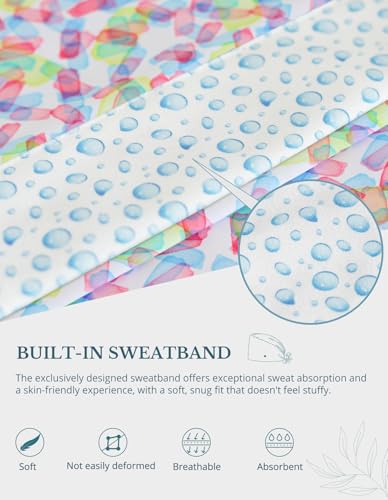 Image of Scrub Caps for Women with Buttons, Classic Surgical Caps | Double-Sided Printed, Adjustable,Long Hours, Sweatbands, Fabric Help Reduce Static Buildup