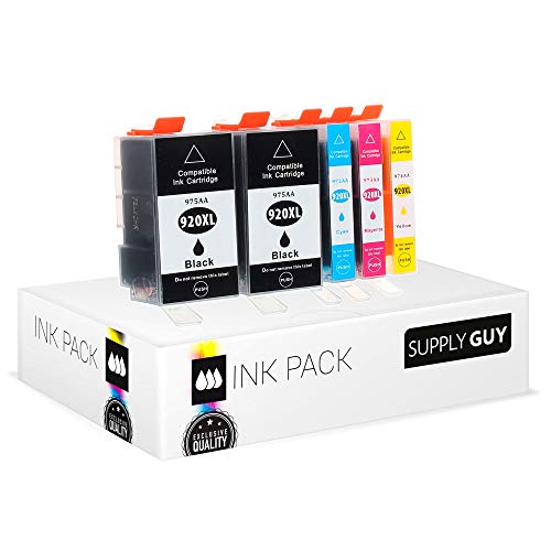 Supply Guy 20 Inktpatronen – Compatibel Met HP 920XL, 8x Zwart (55ml), 4x Cyaan, 4x Magenta, 4x Geel, Voor OfficeJet 6000, 6500, 7000, 7500