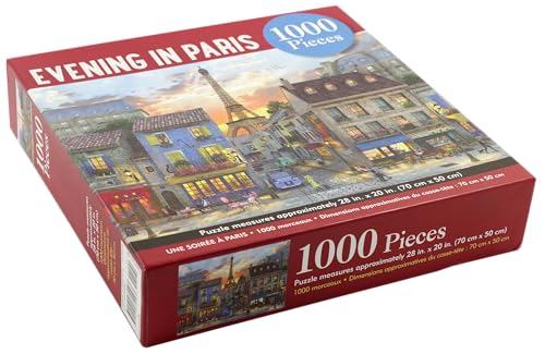 Peter Pauper Press Evening in Paris 1000 Piece Jigsaw Puzzle