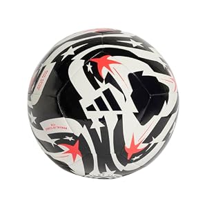 Adidas FIFA Club WM Fußball Weiß/Schwarz/Rot Größe 3