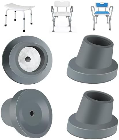 Shower Chair Replacement Feet Rubber Tips Non Slip Bath Seat Parts ...
