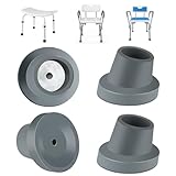 4 Pack Replacement Feet for Shower Chair | 1-1/8'Slope Rubber Tips Non Slip Shower Bench | ZIYIZE Tub Transfer Benches Suction Cup Feet | Bath & Shower Safety Seating &Transfer Benches