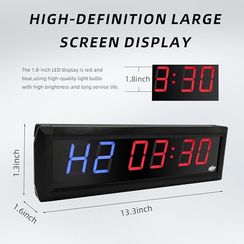 Temporizador Grande de Gimnasio LED Digital con Control Remoto miniatura 5