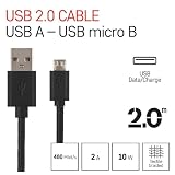 EMOS Kabel do szybkiego ładowania i przesyłania danych, micro-USB na USB-A 2.0, 480 Mbit/s, 2 m, czarny