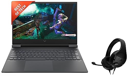 Image of HP Victus Gaming AMD Ryzen 7-5800H 16.1 inch(40.9 cm) FHD Gaming Laptop & HyperX Cloud Stinger Core - Gaming Headset (Black) - PC