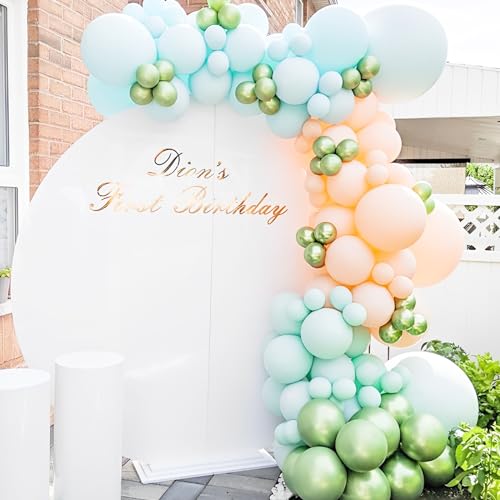 Image of Voircoloria Mint Green Balloons, 66pack 12inch Pastel Green Latex Party Balloons for Graduation, Easter, Wedding, Birthday, Bridal Shower, Rainbow Party, Baby Shower, Anniversary Party Decorations