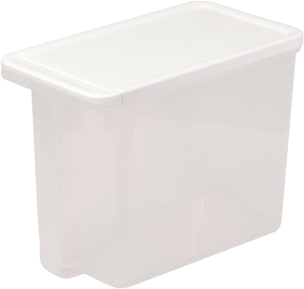 Pearl Metal HC-963 Storage Cupboard Hanging Cabinet Stocker with Lid, One-Touch Opening, 2.8 gal (8.3 L), Clear, Made in Japan