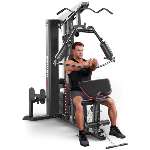 Image of Sportsroyals Home Gym, Multifunctional Gym Equipment, Workout Equipment with 150LBS Weight Stack, for Leg Press, LAT Pull Down, Chest Presses